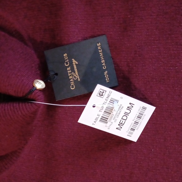 Charter Club Cashmere Turtleneck Sweater - Picture 2 of 7